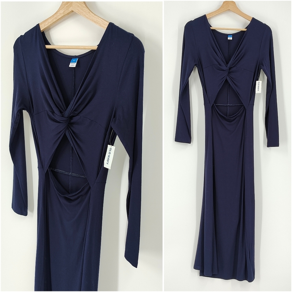 Old Navy | knot front midi dress